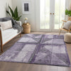 Piper Looms Chantille Geometric ACN1875 Purple Machine Washable Area Rug Lifestyle Image Feature