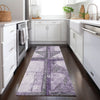 Piper Looms Chantille Geometric ACN1875 Purple Machine Washable Area Rug Runner Lifestyle Image Feature