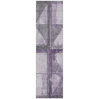 Piper Looms Chantille Geometric ACN1875 Purple Machine Washable Area Rug Runner Main Image