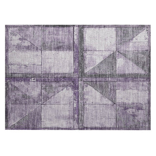 Piper Looms Chantille Geometric ACN1875 Purple Machine Washable Area Rug Scatter Main Image