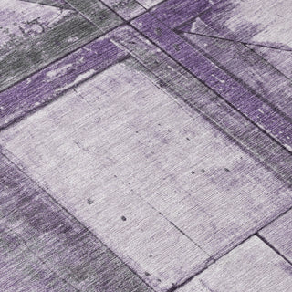 Piper Looms Chantille Geometric ACN1875 Purple Machine Washable Area Rug Swatch Image