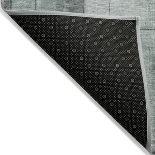 Piper Looms Chantille Geometric ACN1875 Sage Machine Washable Area Rug Backing Image