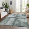 Piper Looms Chantille Geometric ACN1875 Sage Machine Washable Area Rug Lifestyle Image Feature
