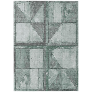 Piper Looms Chantille Geometric ACN1875 Sage Machine Washable Area Rug main image