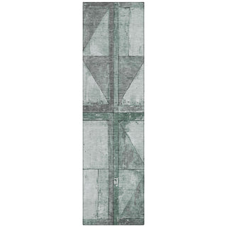 Piper Looms Chantille Geometric ACN1875 Sage Machine Washable Area Rug Runner Main Image