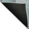Piper Looms Chantille Geometric ACN1875 Teal Machine Washable Area Rug Backing Image
