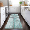 Piper Looms Chantille Geometric ACN1875 Teal Machine Washable Area Rug Runner Lifestyle Image Feature