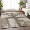 Piper Looms Chantille Geometric ACN1876 Beige Machine Washable Area Rug Lifestyle Image Feature