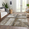 Piper Looms Chantille Geometric ACN1876 Beige Machine Washable Area Rug Lifestyle Image Feature