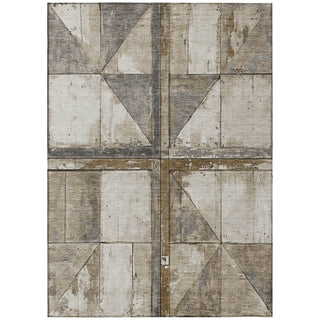 Piper Looms Chantille Geometric ACN1876 Beige Machine Washable Area Rug main image