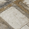 Piper Looms Chantille Geometric ACN1876 Beige Machine Washable Area Rug Swatch Image