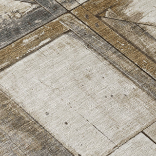 Piper Looms Chantille Geometric ACN1876 Beige Machine Washable Area Rug Swatch Image