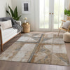 Piper Looms Chantille Geometric ACN1876 Copper Machine Washable Area Rug Lifestyle Image Feature