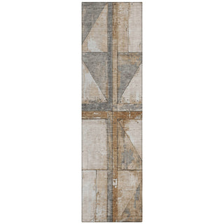 Piper Looms Chantille Geometric ACN1876 Copper Machine Washable Area Rug Runner Main Image