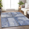 Piper Looms Chantille Geometric ACN1876 Denim Machine Washable Area Rug Lifestyle Image Feature