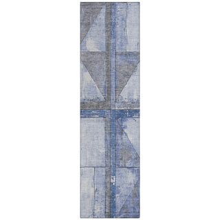 Piper Looms Chantille Geometric ACN1876 Denim Machine Washable Area Rug Runner Main Image