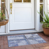 Piper Looms Chantille Geometric ACN1876 Denim Machine Washable Area Rug Scatter Outdoor Lifestyle Image Feature