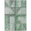 Piper Looms Chantille Geometric ACN1876 Green Machine Washable Area Rug main image