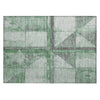 Piper Looms Chantille Geometric ACN1876 Green Machine Washable Area Rug Scatter Main Image