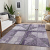 Piper Looms Chantille Geometric ACN1876 Purple Machine Washable Area Rug Lifestyle Image Feature