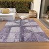 Piper Looms Chantille Geometric ACN1876 Purple Machine Washable Area Rug Outdoor Lifestyle Image Feature
