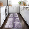 Piper Looms Chantille Geometric ACN1876 Purple Machine Washable Area Rug Runner Lifestyle Image Feature