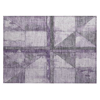Piper Looms Chantille Geometric ACN1876 Purple Machine Washable Area Rug Scatter Main Image