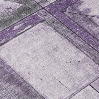 Piper Looms Chantille Geometric ACN1876 Purple Machine Washable Area Rug Swatch Image