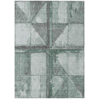 Piper Looms Chantille Geometric ACN1876 Sage Machine Washable Area Rug main image