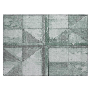 Piper Looms Chantille Geometric ACN1876 Sage Machine Washable Area Rug Scatter Main Image