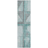 Piper Looms Chantille Geometric ACN1876 Teal Machine Washable Area Rug Runner Main Image