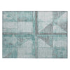 Piper Looms Chantille Geometric ACN1876 Teal Machine Washable Area Rug Scatter Main Image