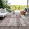Piper Looms Chantille Geometric ACN1877 Copper Machine Washable Area Rug Outdoor Lifestyle Image Feature