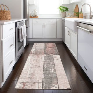 Piper Looms Chantille Geometric ACN1877 Copper Machine Washable Area Rug Runner Lifestyle Image Feature