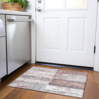 Piper Looms Chantille Geometric ACN1877 Copper Machine Washable Area Rug Scatter Lifestyle Image Feature