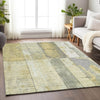 Piper Looms Chantille Geometric ACN1877 Gold Machine Washable Area Rug Lifestyle Image Feature