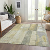 Piper Looms Chantille Geometric ACN1877 Gold Machine Washable Area Rug Lifestyle Image Feature