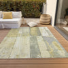 Piper Looms Chantille Geometric ACN1877 Gold Machine Washable Area Rug Outdoor Lifestyle Image Feature