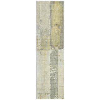 Piper Looms Chantille Geometric ACN1877 Gold Machine Washable Area Rug Runner Main Image