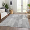 Piper Looms Chantille Geometric ACN1877 Gray Machine Washable Area Rug Lifestyle Image Feature
