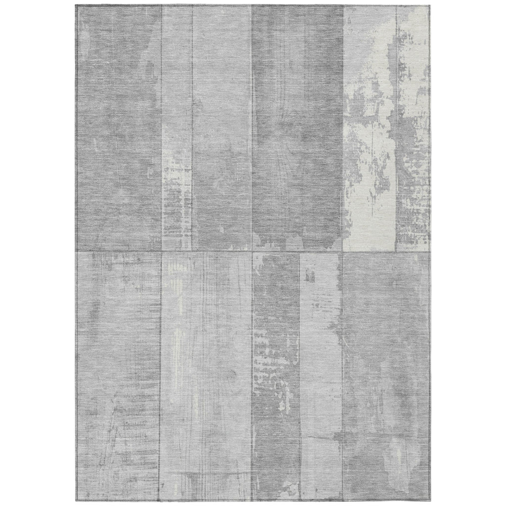 Piper Looms Chantille Geometric ACN1877 Gray Machine Washable Area Rug main image