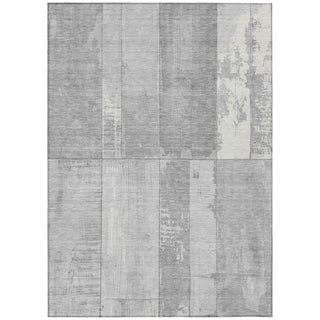 Piper Looms Chantille Geometric ACN1877 Gray Machine Washable Area Rug main image