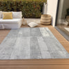 Piper Looms Chantille Geometric ACN1877 Gray Machine Washable Area Rug Outdoor Lifestyle Image Feature