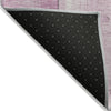Piper Looms Chantille Geometric ACN1877 Pink Machine Washable Area Rug Backing Image