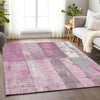 Piper Looms Chantille Geometric ACN1877 Pink Machine Washable Area Rug Lifestyle Image Feature
