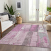 Piper Looms Chantille Geometric ACN1877 Pink Machine Washable Area Rug Lifestyle Image Feature