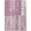 Piper Looms Chantille Geometric ACN1877 Pink Machine Washable Area Rug main image