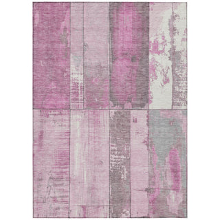 Piper Looms Chantille Geometric ACN1877 Pink Machine Washable Area Rug main image