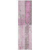 Piper Looms Chantille Geometric ACN1877 Pink Machine Washable Area Rug Runner Main Image