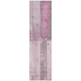Piper Looms Chantille Geometric ACN1877 Pink Machine Washable Area Rug Runner Main Image